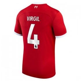 Goedkope Liverpool 2023-24 Virgil 4 Thuisshirt